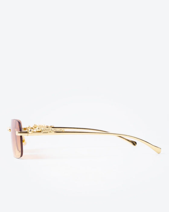 NOBLE - Amber Lenses, Gold Chrome Frame