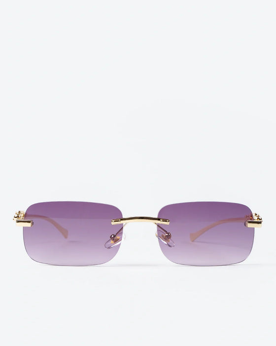 NOBLE - Violet Lenses, Gold Chrome Frame