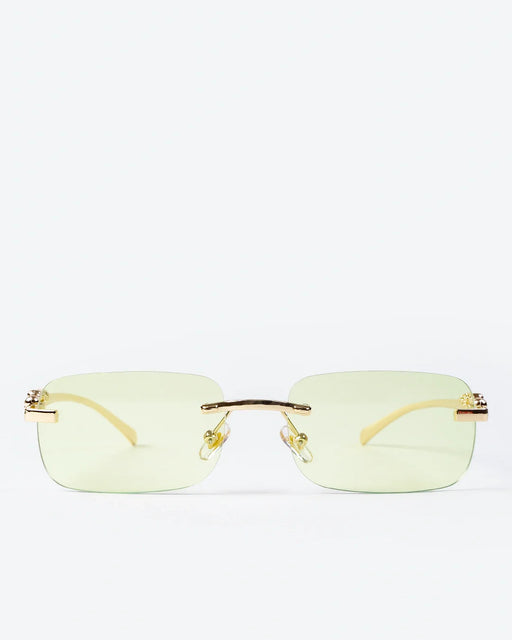 GLEAMLEY NOBLE - Lime Lenses, Gold Chrome Frame - Product image