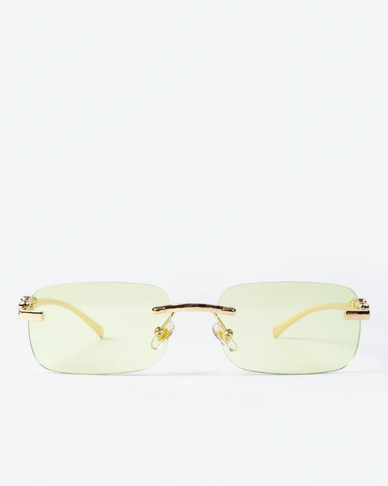 NOBLE - Lime Lenses, Gold Chrome Frame