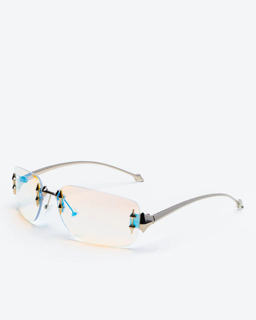 GLEAMLEY GRACE - Champagne Tint Lenses, Chrome Frame - Product image