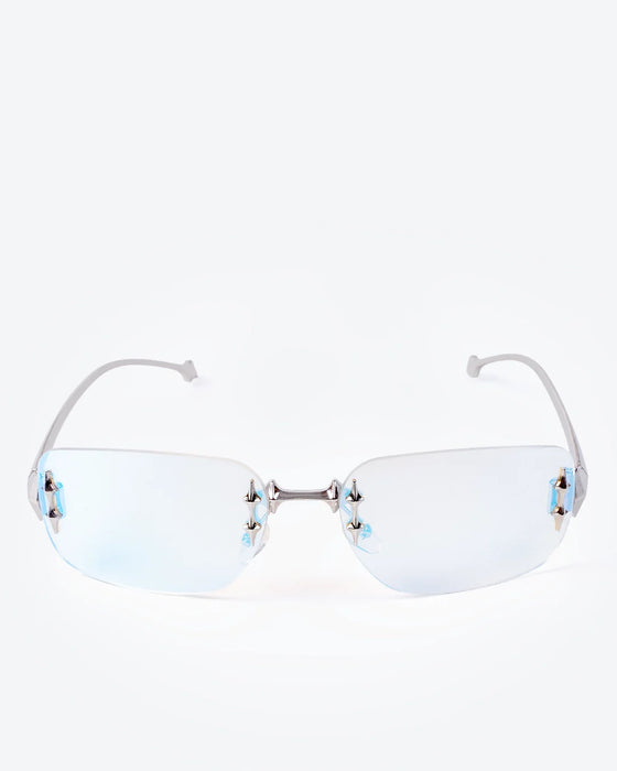GRACE - Champagne Tint Lenses, Chrome Frame