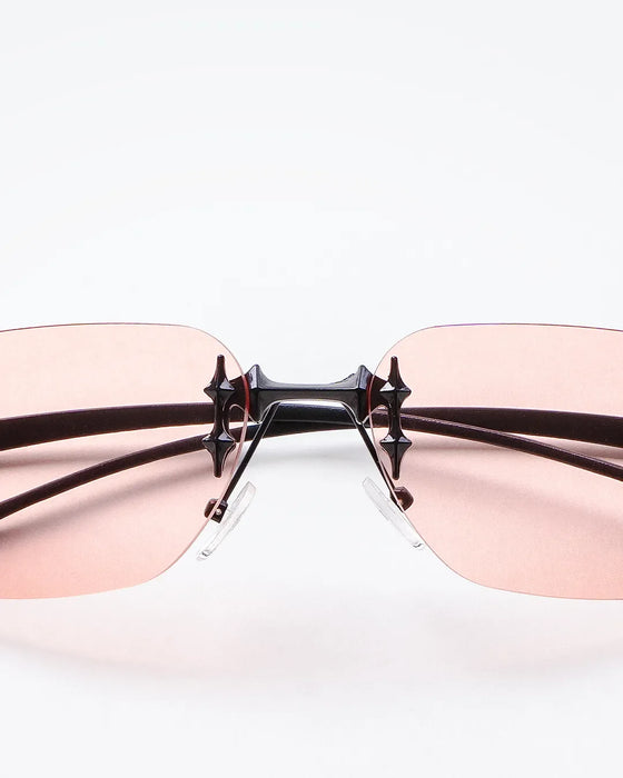 GRACE - Coral Lenses, Satin Black Frame