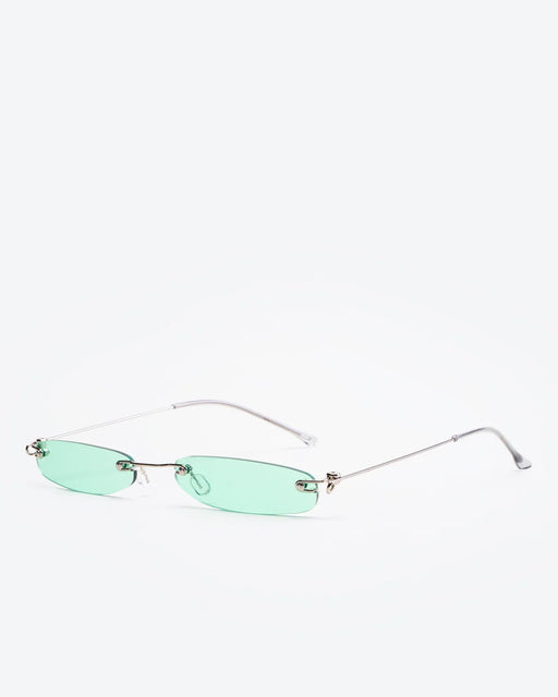 GLEAMLEY AERIS - Turquoise Lenses, Chrome Frame - Product image