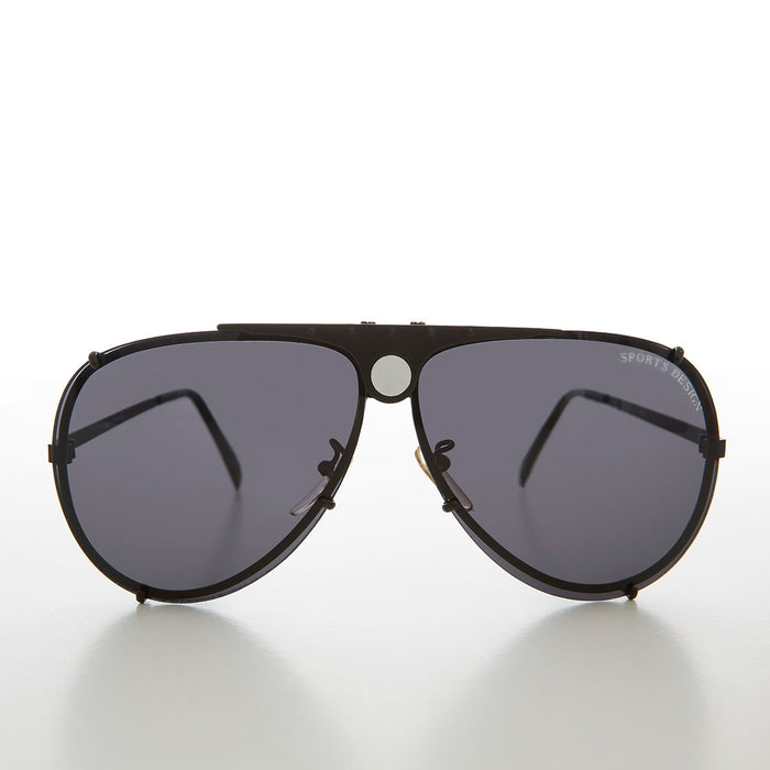Aviator Sunglass with Interchangeable Clear Lens -  Iberian