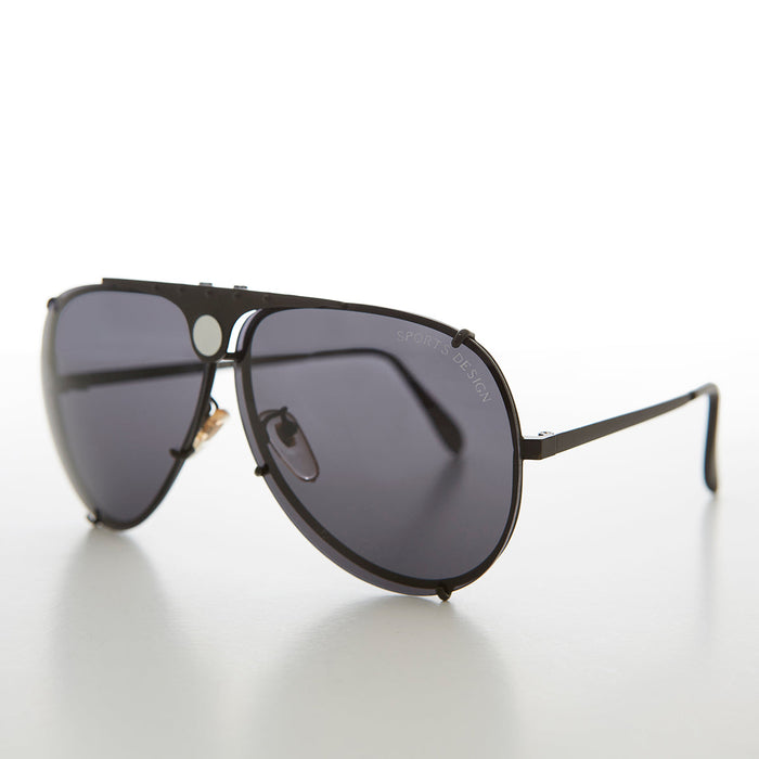 Aviator Sunglass with Interchangeable Clear Lens -  Iberian