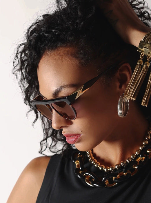 image of sunglasses model SAINT OWEN SAINT OWEN Sunglasses SHEWOLF Tortoise | Brown