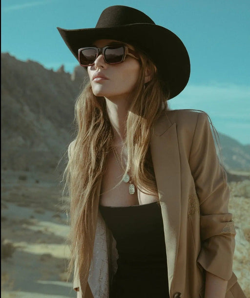 image of sunglasses model SAINT OWEN SAINT OWEN Sunglasses CASH Maroon | Brown