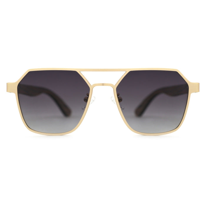 Maverick Hexagon Wooden Sunglasses | Polarized | Joycoast