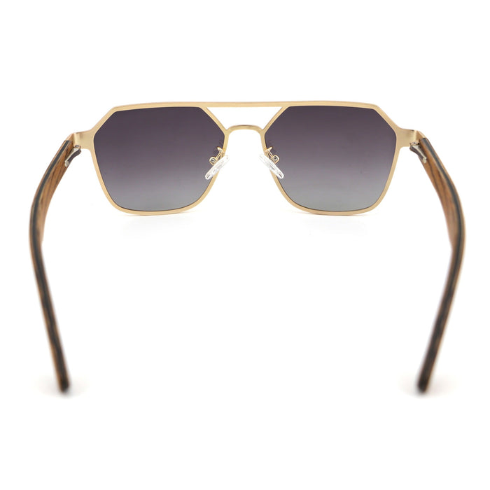 Maverick Hexagon Wooden Sunglasses | Polarized | Joycoast