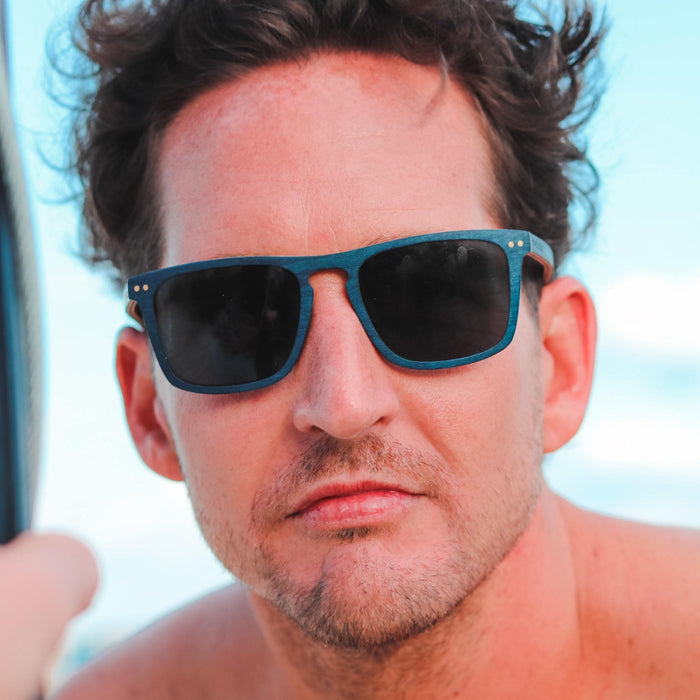 Blu Maple Wood Wayfinder Sunglasses | Polarized | Joycoast