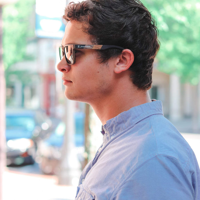 Terra Wooden Wayfinder Sunglasses | Polarized UV400 | Joycoast