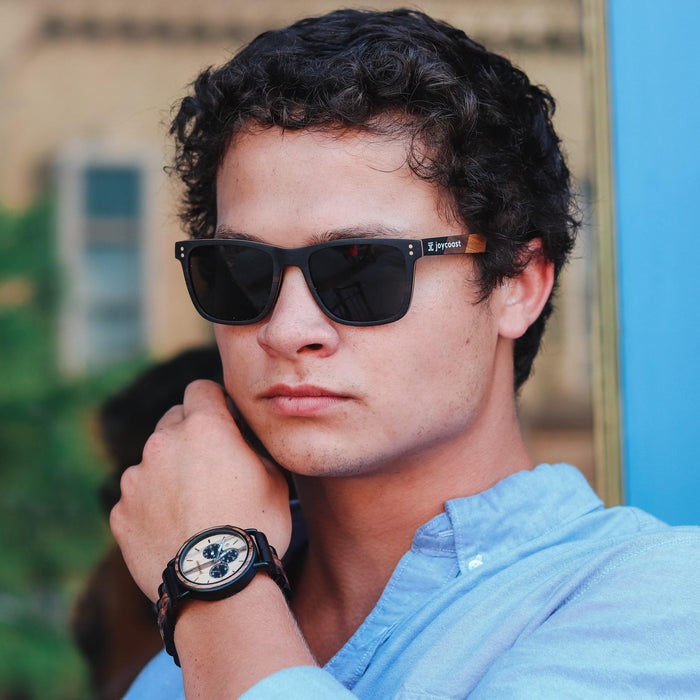 Terra Wooden Wayfinder Sunglasses | Polarized UV400 | Joycoast