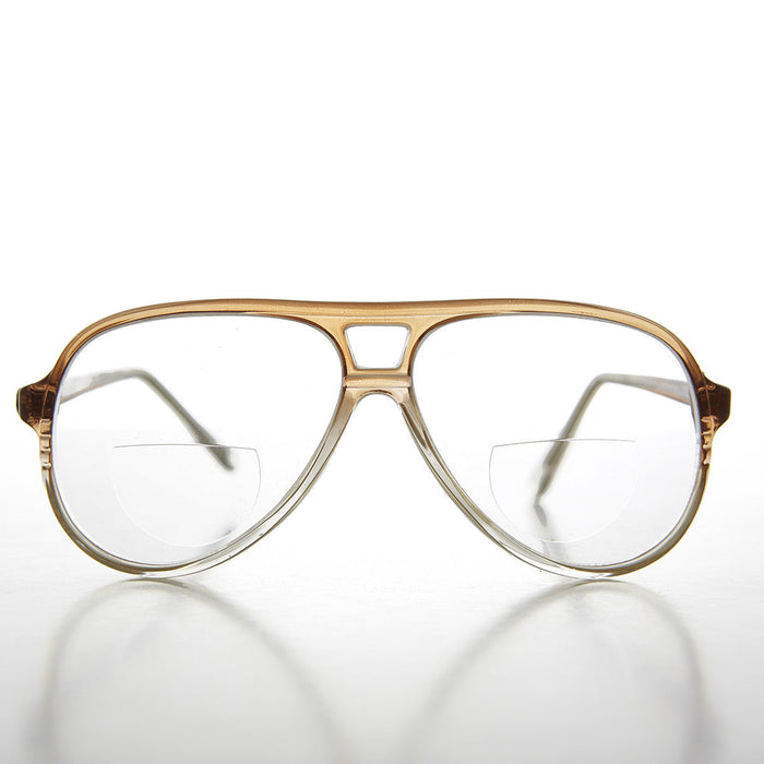 image of sunglasses model SUNGLASS MUSEUM Retro Bifocal Aviator Vintage Reading Glasses - Indie
