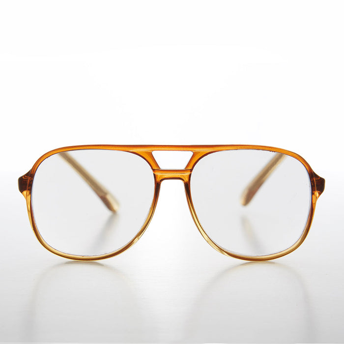 image of sunglasses model SUNGLASS MUSEUM SUNGLASS MUSEUM Classic Chestnut Aviator Vintage Reading Glasses - Irwin