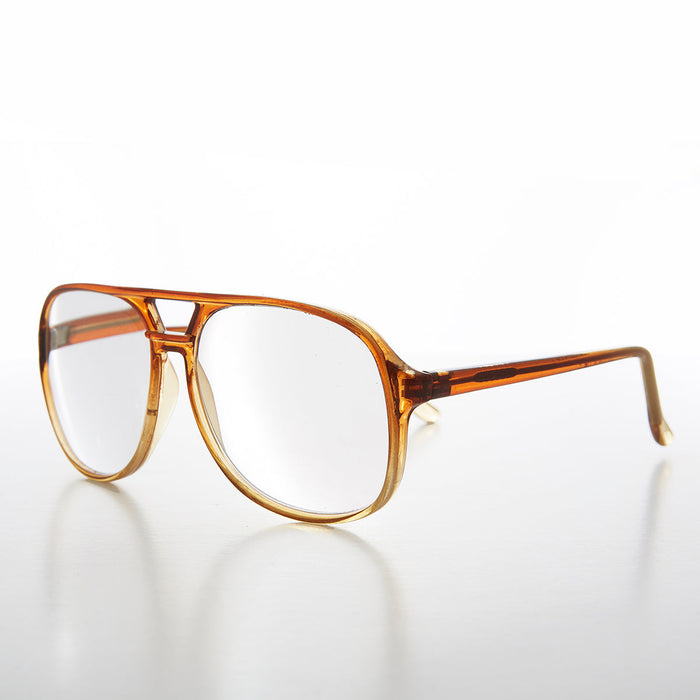 image of sunglasses model SUNGLASS MUSEUM SUNGLASS MUSEUM Classic Chestnut Aviator Vintage Reading Glasses - Irwin