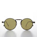 image of sunglasses model SUNGLASS MUSEUM Round Black Goth Steampunk Sunglass with Color Lenses - Ivan 6