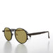image of sunglasses model SUNGLASS MUSEUM Round Black Goth Steampunk Sunglass with Color Lenses - Ivan 6