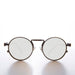 image of sunglasses model SUNGLASS MUSEUM Round Bronze Metal Goth Steampunk Sunglass - Ivan 3