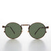 image of sunglasses model SUNGLASS MUSEUM Round Bronze Metal Goth Steampunk Sunglass - Ivan 3