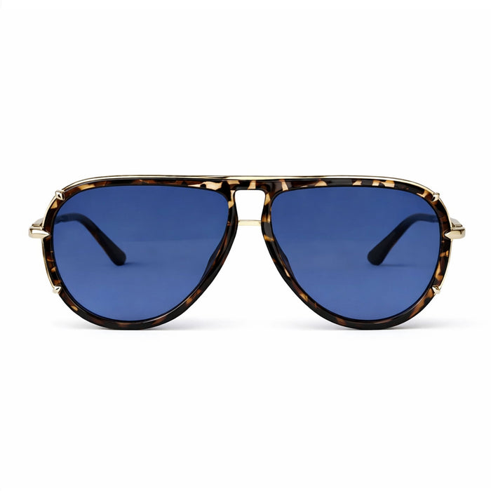 TOPFOXX Ivy Luxe - Blue Tangle-Free Round Aviator Sunglasses - Product image