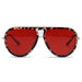 TOPFOXX Ivy Luxe - Red Tangle-Free Round Aviator Sunglasses - Product image