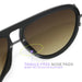 TOPFOXX Ivy Luxe - Olive Tangle-Free Round Aviator Sunglasses - Product image