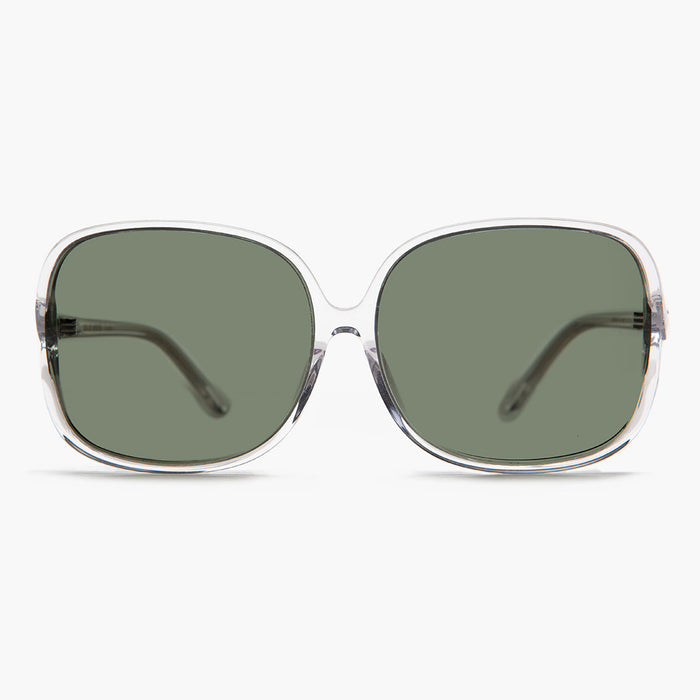 image of sunglasses model SUNGLASS MUSEUM Oversized Square Sunglass with Polarized Lens - Jackie