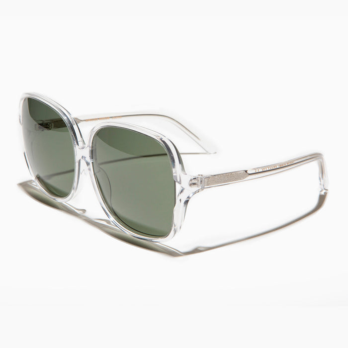 image of sunglasses model SUNGLASS MUSEUM Oversized Square Sunglass with Polarized Lens - Jackie