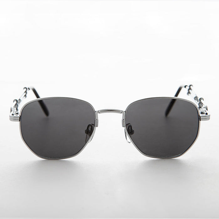 SUNGLASS MUSEUM Square Vintage Sunglass with Industrial temples - Jagger