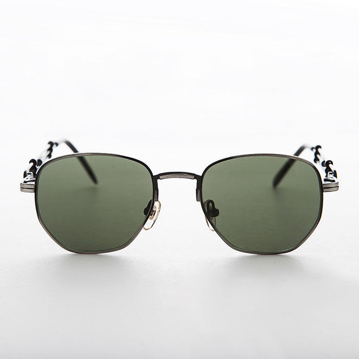 SUNGLASS MUSEUM Square Vintage Sunglass with Industrial temples - Jagger