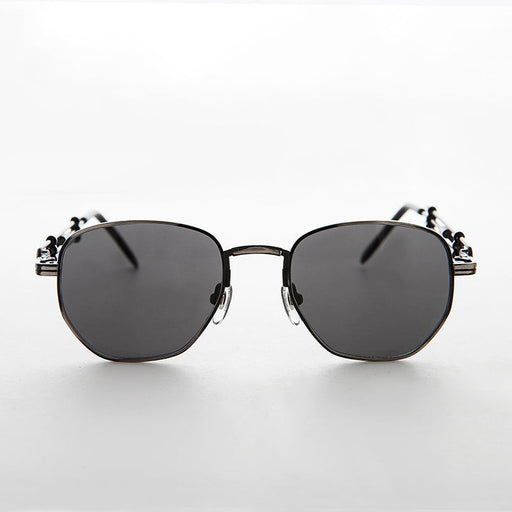 SUNGLASS MUSEUM Square Vintage Sunglass with Industrial temples - Jagger - Product image