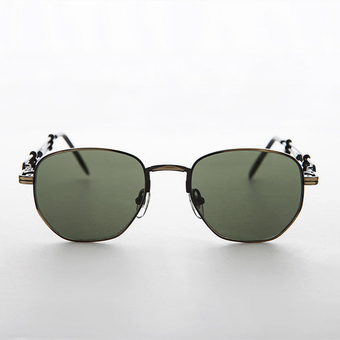 SUNGLASS MUSEUM Square Vintage Sunglass with Industrial temples - Jagger