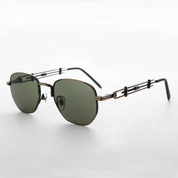 SUNGLASS MUSEUM Square Vintage Sunglass with Industrial temples - Jagger
