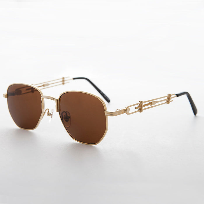 SUNGLASS MUSEUM Square Vintage Sunglass with Industrial temples - Jagger