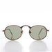 image of sunglasses model SUNGLASS MUSEUM SUNGLASS MUSEUM Victorian Oval Industrial Metal Vintage Sunglass - Jethro