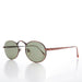 image of sunglasses model SUNGLASS MUSEUM SUNGLASS MUSEUM Victorian Oval Industrial Metal Vintage Sunglass - Jethro