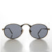 image of sunglasses model SUNGLASS MUSEUM SUNGLASS MUSEUM Victorian Oval Industrial Metal Vintage Sunglass - Jethro