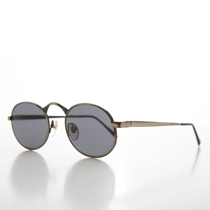 image of sunglasses model SUNGLASS MUSEUM SUNGLASS MUSEUM Victorian Oval Industrial Metal Vintage Sunglass - Jethro