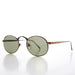 image of sunglasses model SUNGLASS MUSEUM SUNGLASS MUSEUM Victorian Oval Industrial Metal Vintage Sunglass - Jethro