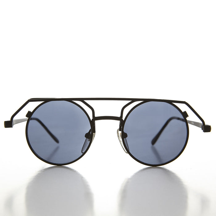 image of sunglasses model SUNGLASS MUSEUM 90s Round Steampunk Goth Vintage Sunglass - Joker