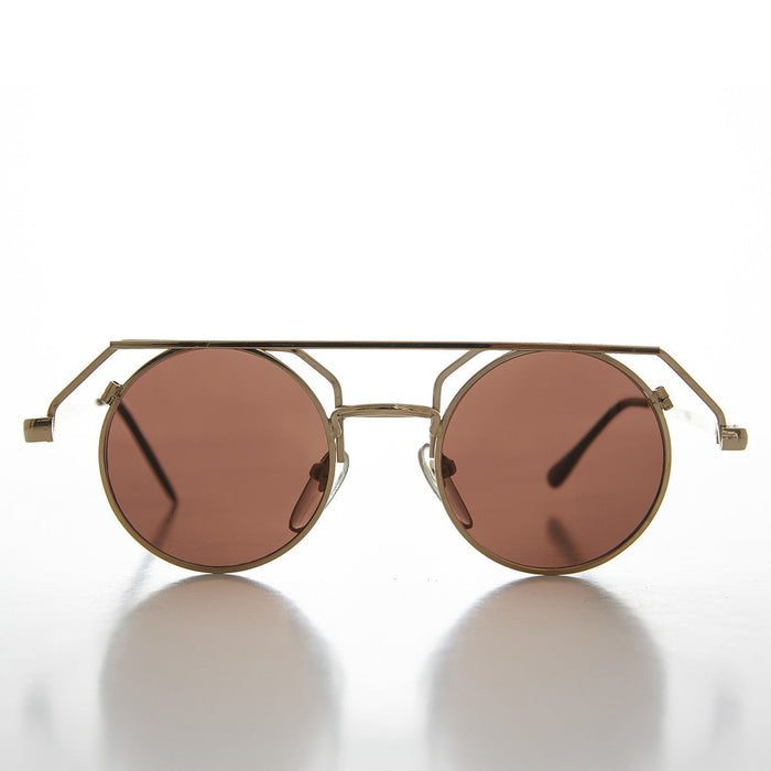 image of sunglasses model SUNGLASS MUSEUM 90s Round Steampunk Goth Vintage Sunglass - Joker