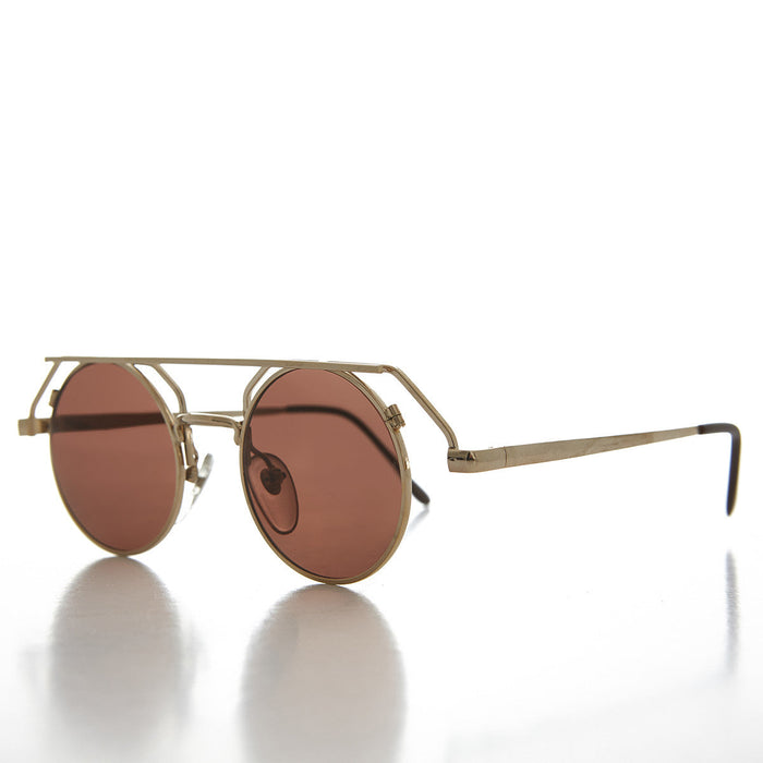 image of sunglasses model SUNGLASS MUSEUM 90s Round Steampunk Goth Vintage Sunglass - Joker