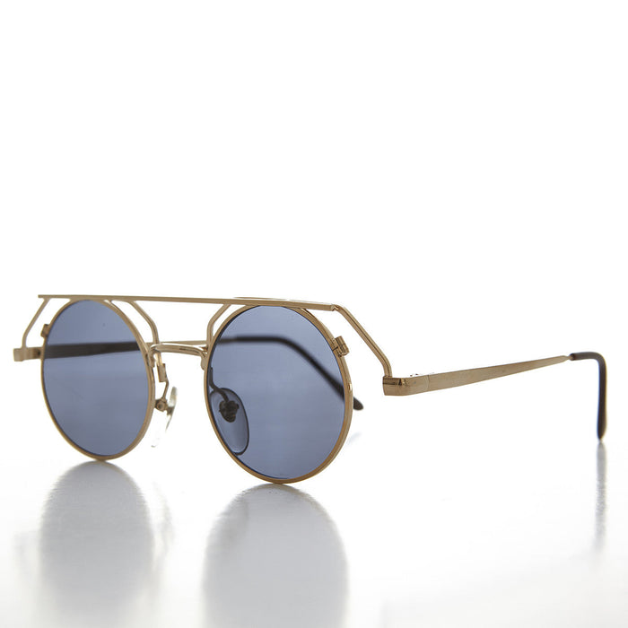 image of sunglasses model SUNGLASS MUSEUM 90s Round Steampunk Goth Vintage Sunglass - Joker