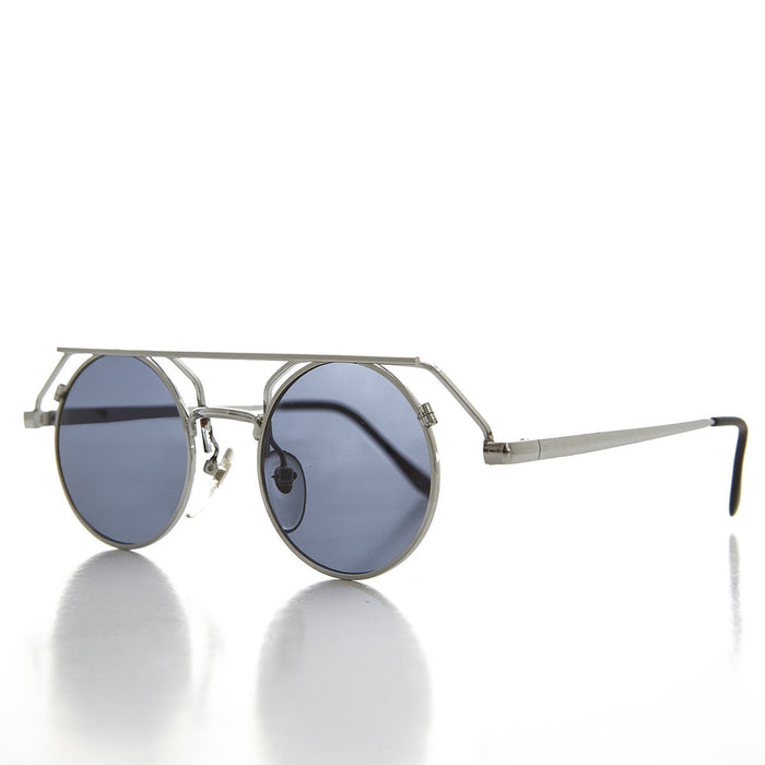 image of sunglasses model SUNGLASS MUSEUM 90s Round Steampunk Goth Vintage Sunglass - Joker