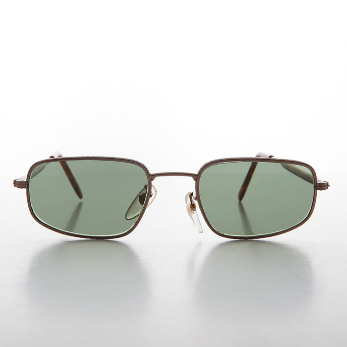 SUNGLASS MUSEUM Rectangular Glass Lens Vintage Sunglass - Justin