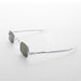 image of sunglasses model SUNGLASS MUSEUM Small Square Spectacle Sunglass with Sliding Adjustable Temples