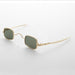 image of sunglasses model SUNGLASS MUSEUM Small Square Spectacle Sunglass with Sliding Adjustable Temples