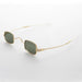 image of sunglasses model SUNGLASS MUSEUM Small Square Spectacle Sunglass with Sliding Adjustable Temples