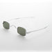 image of sunglasses model SUNGLASS MUSEUM Small Square Spectacle Sunglass with Sliding Adjustable Temples